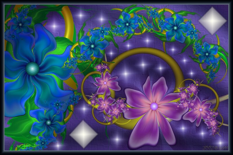 Digital Floral Wreath