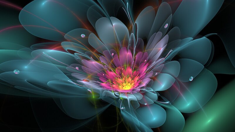 Digital Flower Fractal