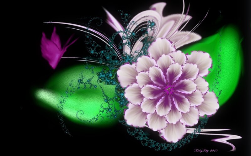 Digital Flower Illustration