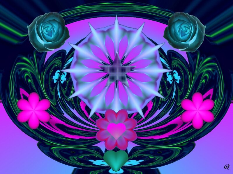 Digital Flower Mandala