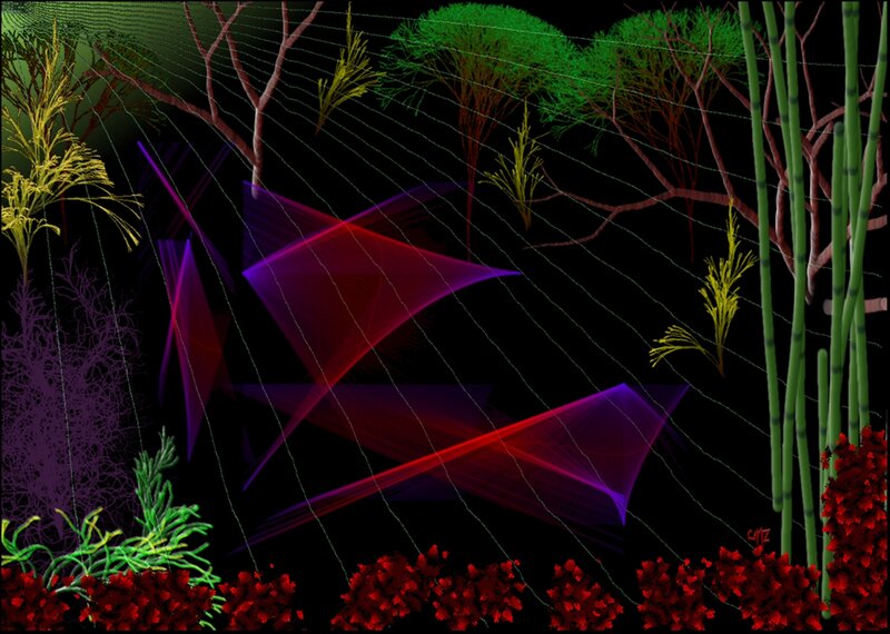 Digital Forest Scene
