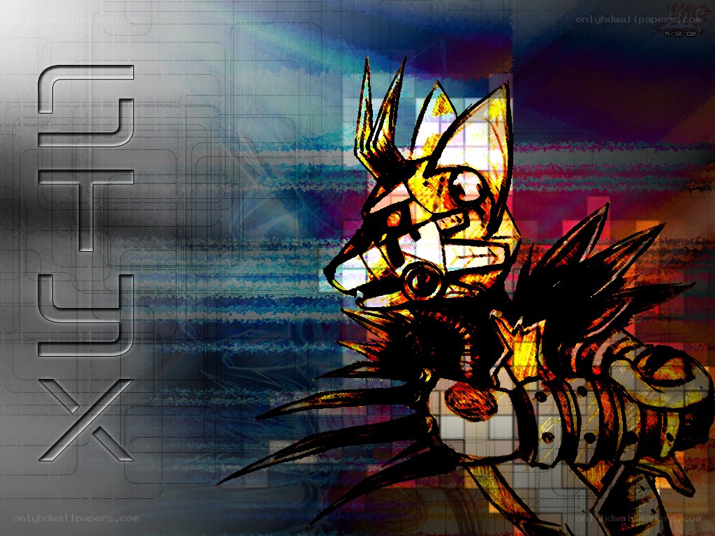 digital fox character art
