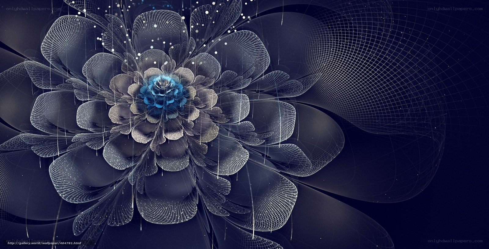 digital fractal flower art