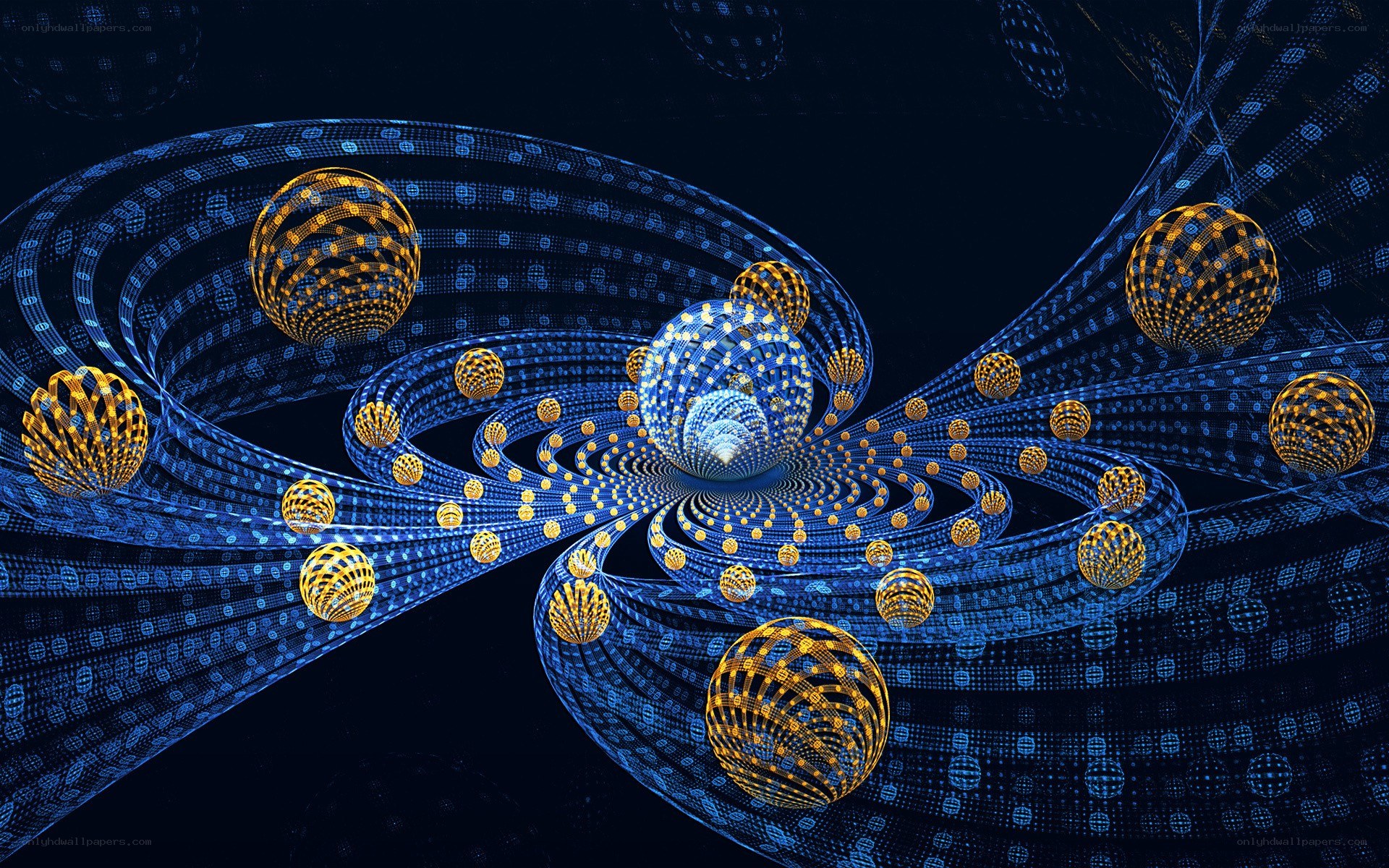 digital fractal spheres