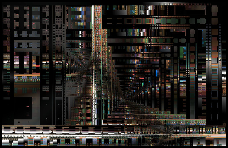digital glitch art