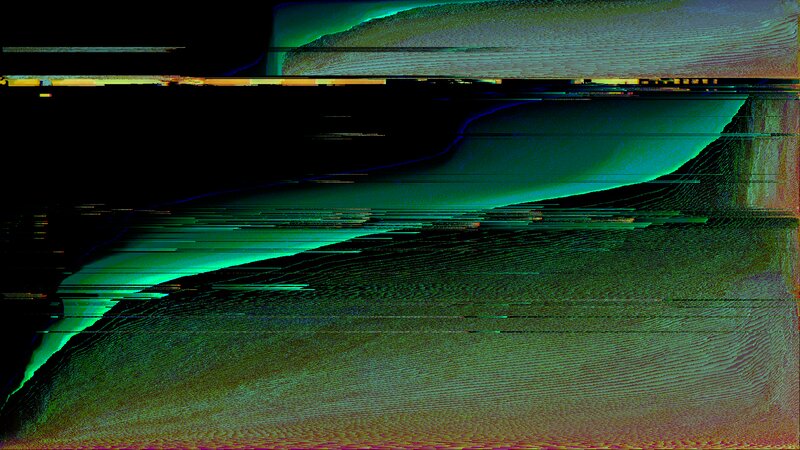 Digital Glitch Art — Green