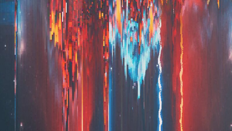 Digital Glitch Art — Red