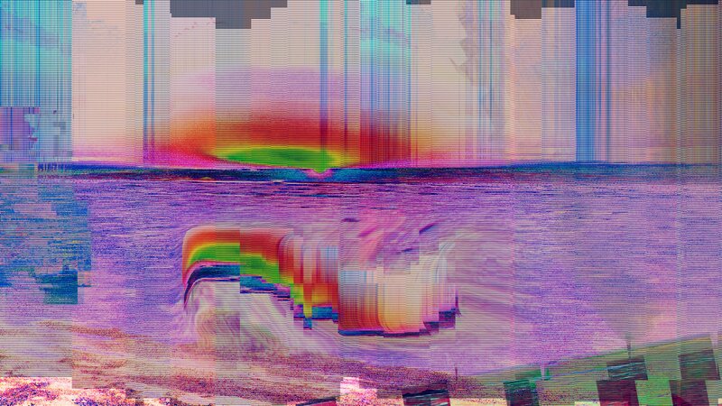Digital Glitch Effect — Purple