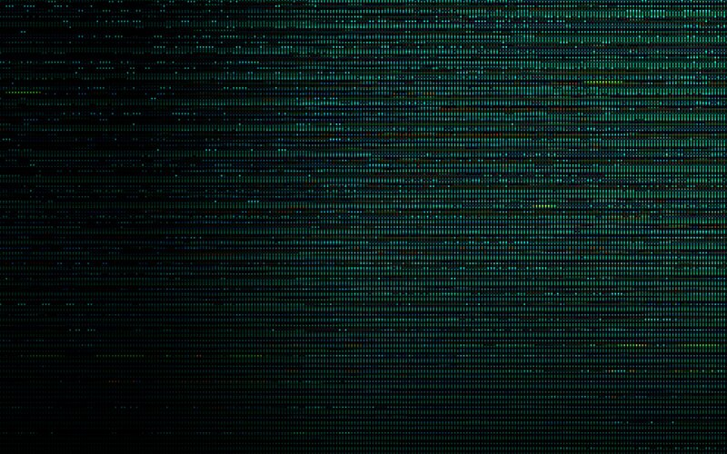 Digital Glitch Pattern — Black, Chaotic