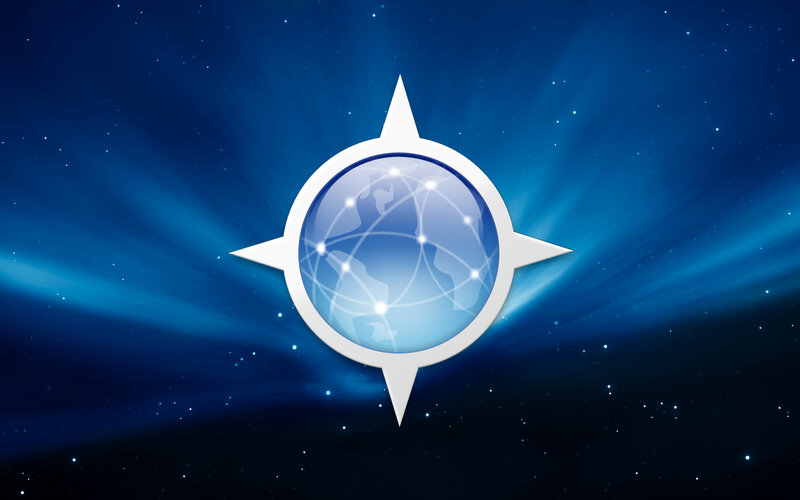 digital globe compass icon