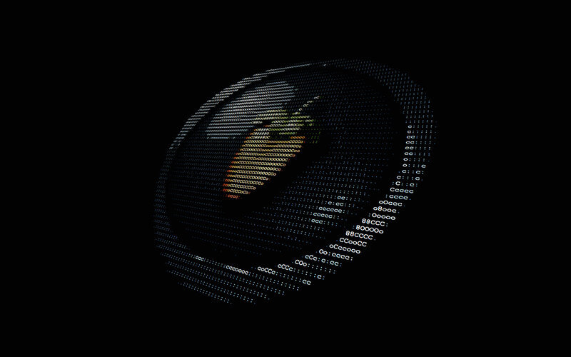 digital globe with code