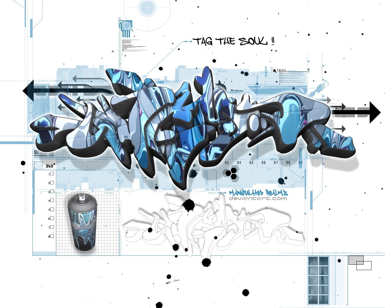 digital graffiti art design