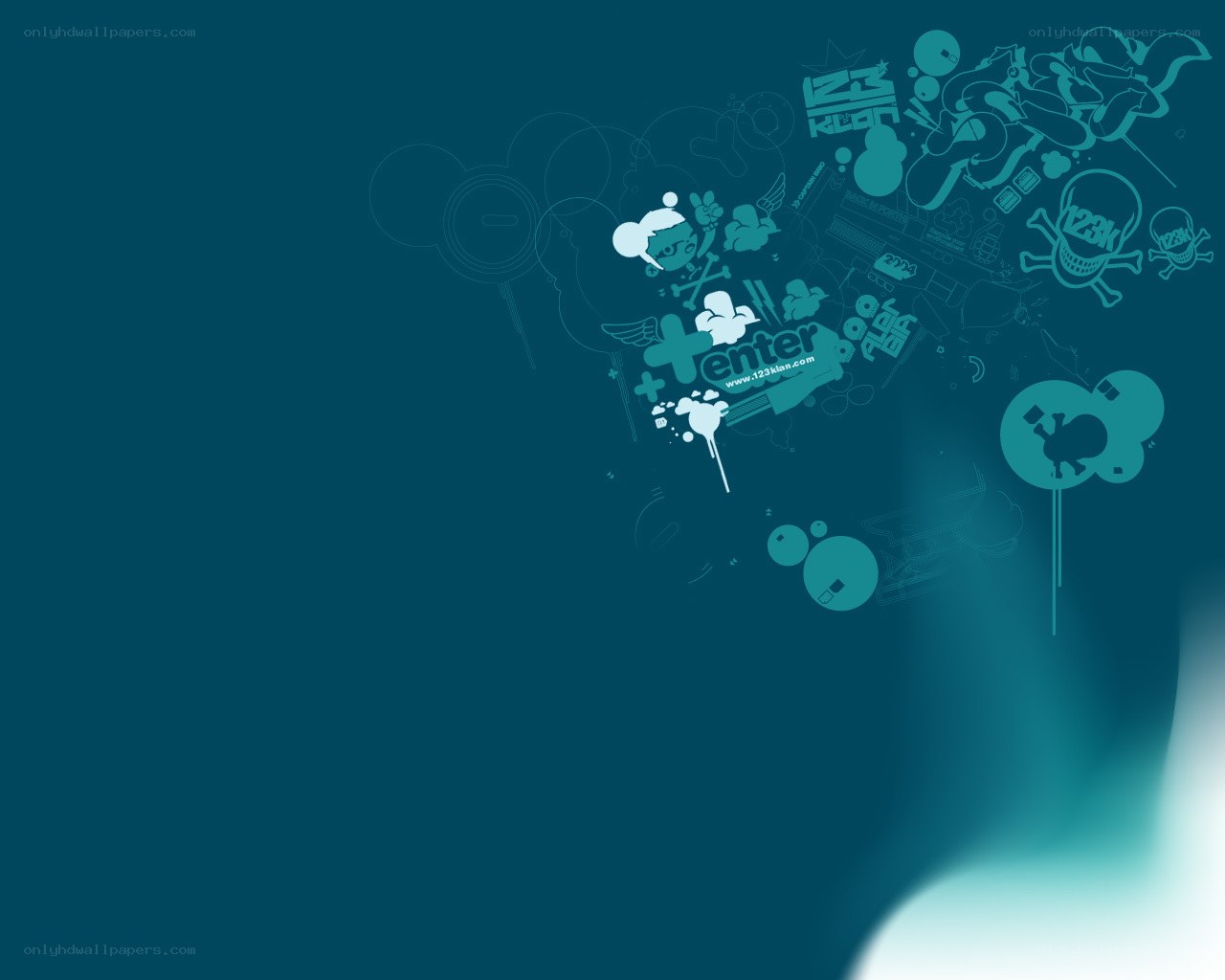 digital graffiti art wallpaper