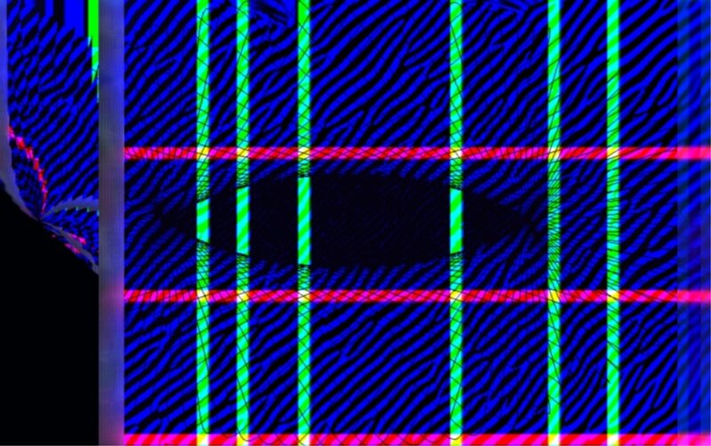 Digital Grid Pattern — Blue