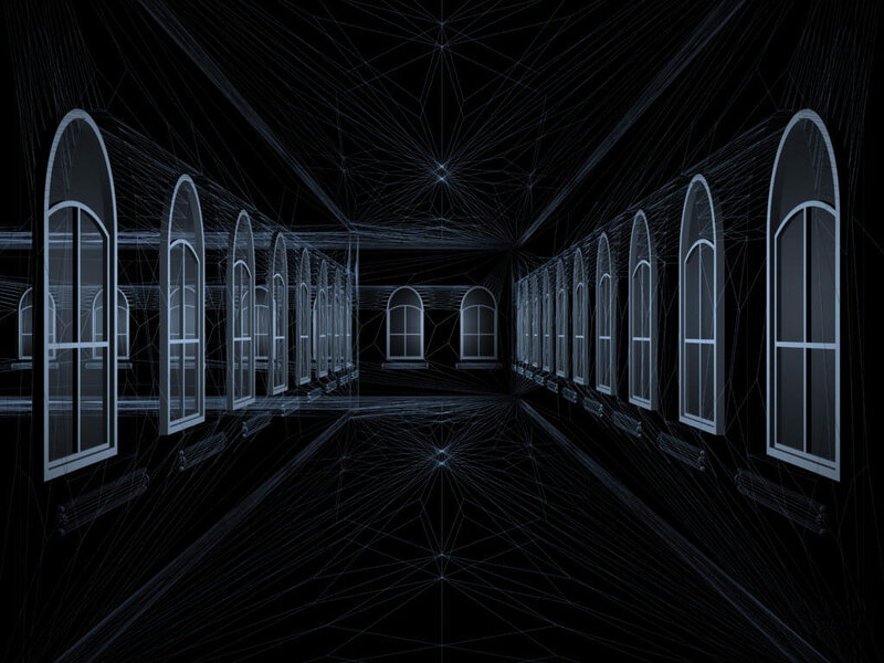 Digital Hallway with Windows