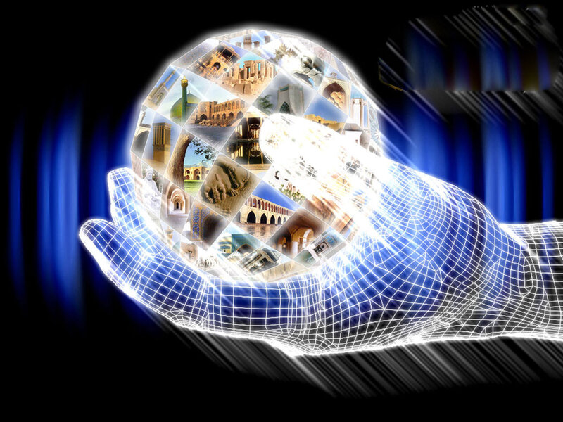 Digital Hand Holding Sphere
