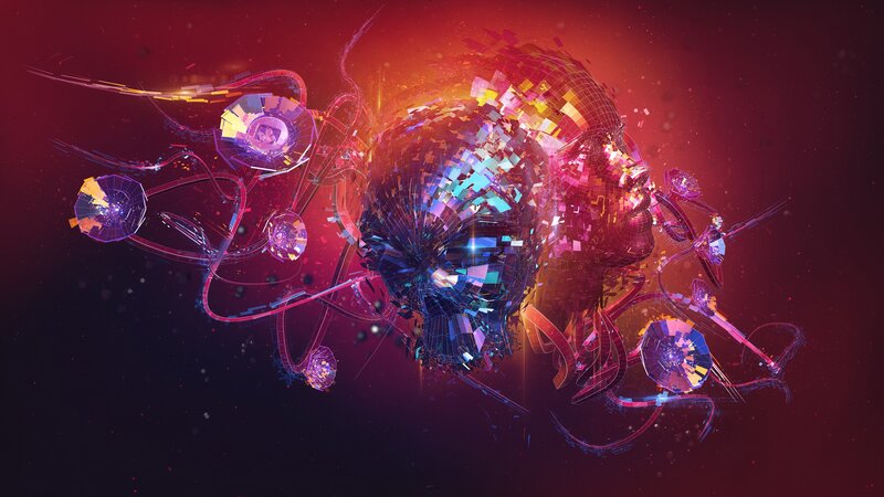 Digital Head Sculpture