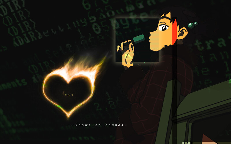 digital heart and singer