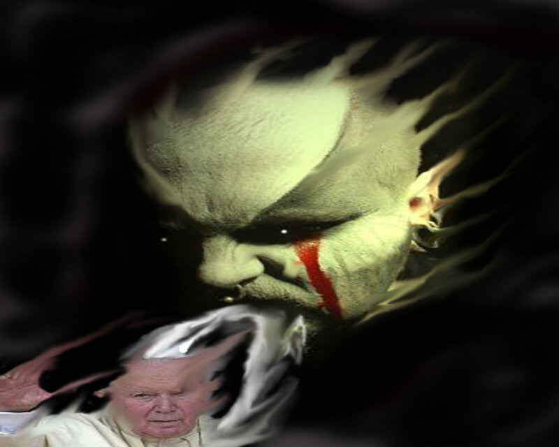 digital horror composite