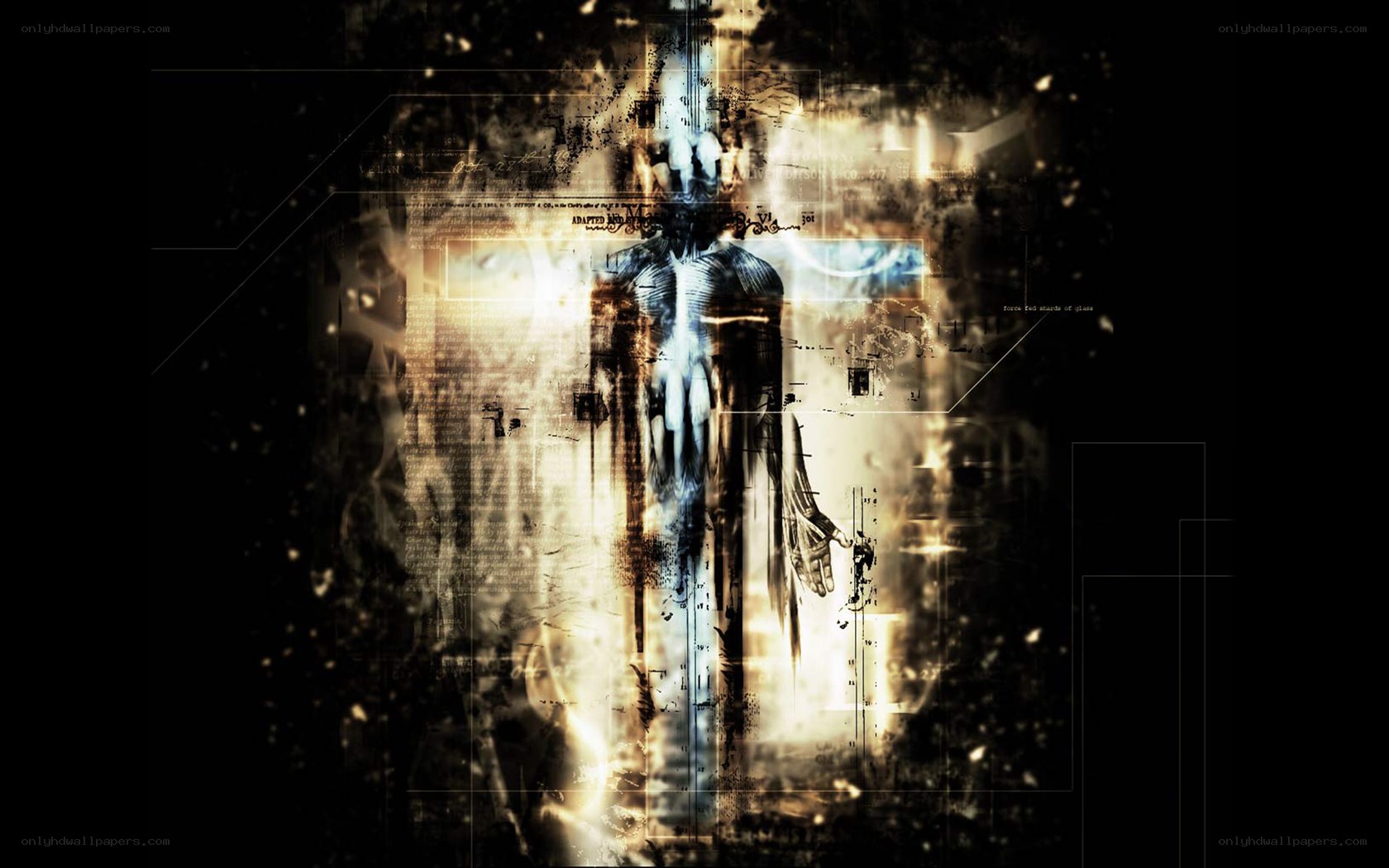 digital human figure with data overlay