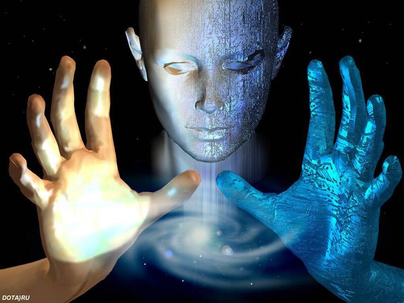 Digital Humanoid Figure — Blue