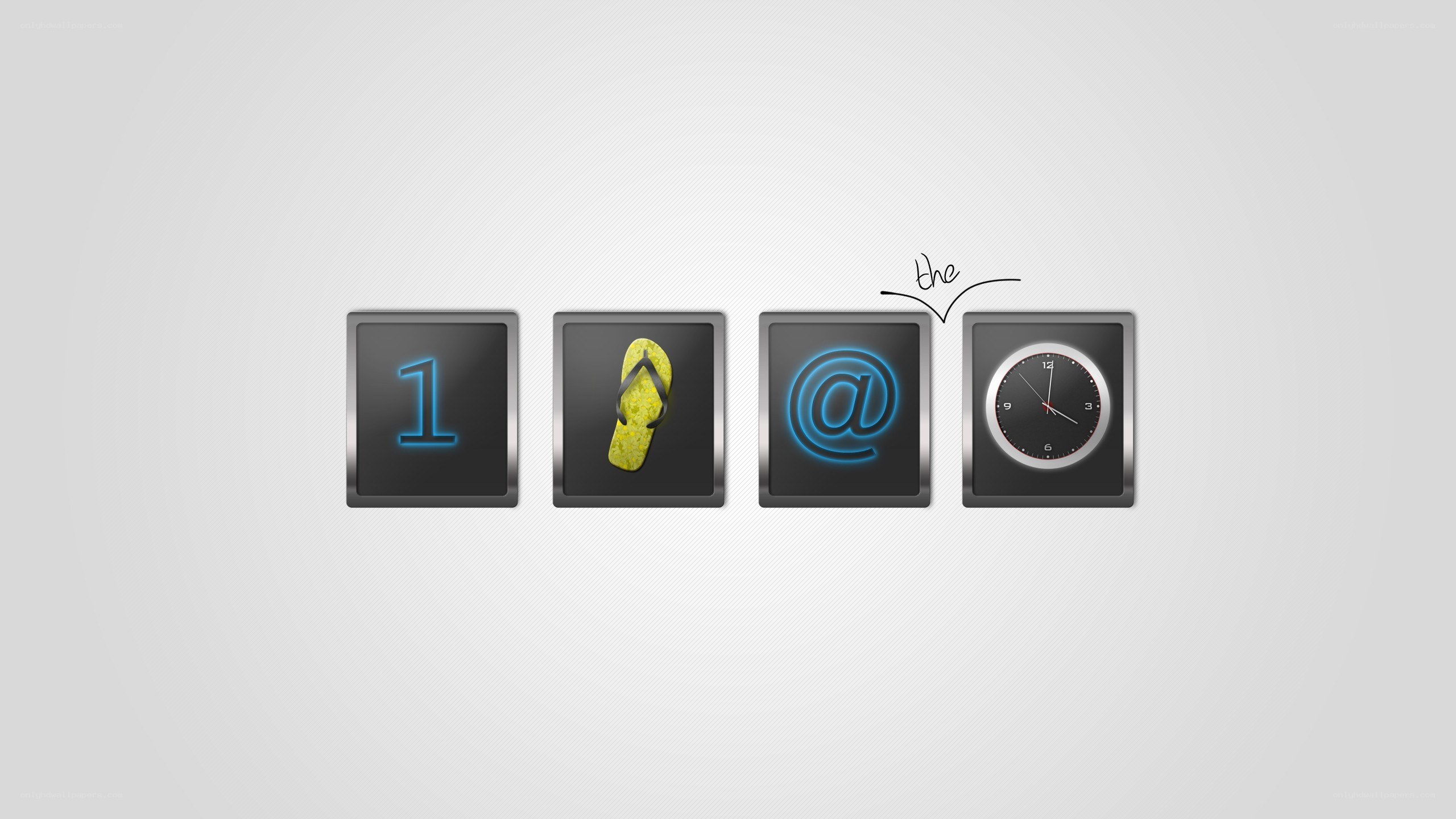 digital icons with flip-flop