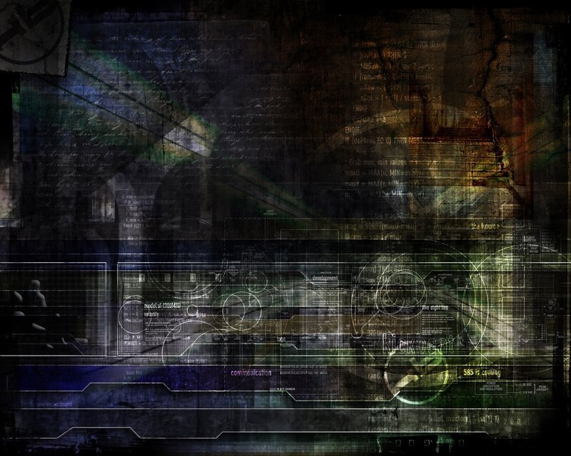 digital interface collage