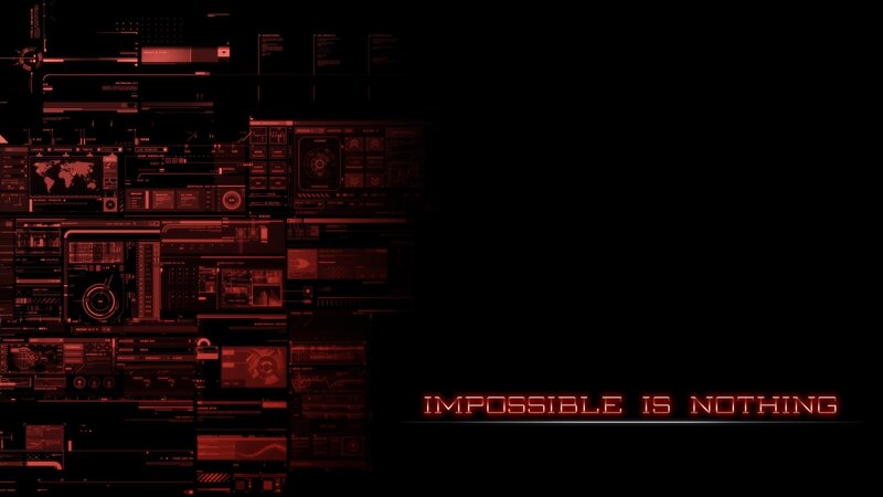 Digital Interface Display — Black, Dramatic