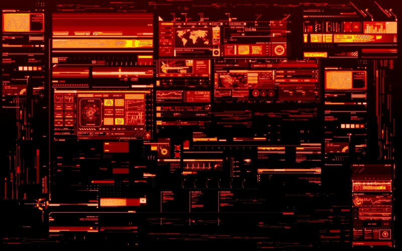 Digital Interface Display — Red