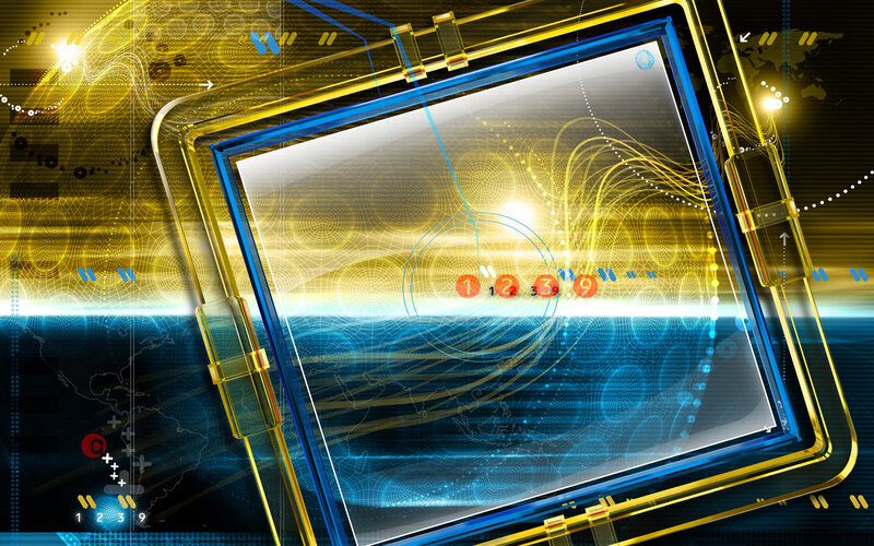 Digital Interface Display — Yellow