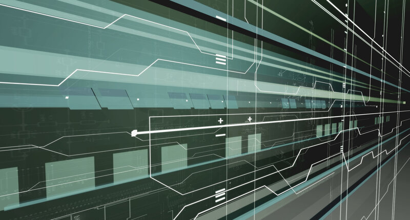 Digital Interface Overlay — Green