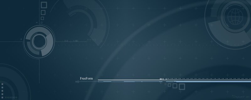 Digital Interface Screen — Blue, Technological