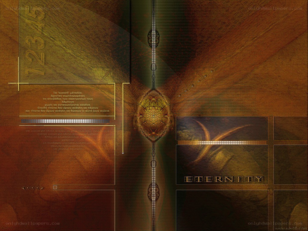 digital interface with eternity theme