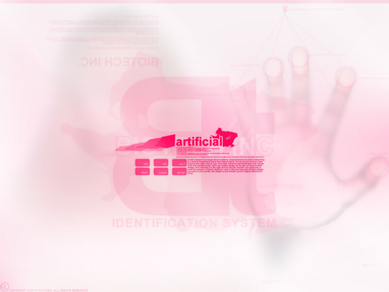 digital interface with handprint