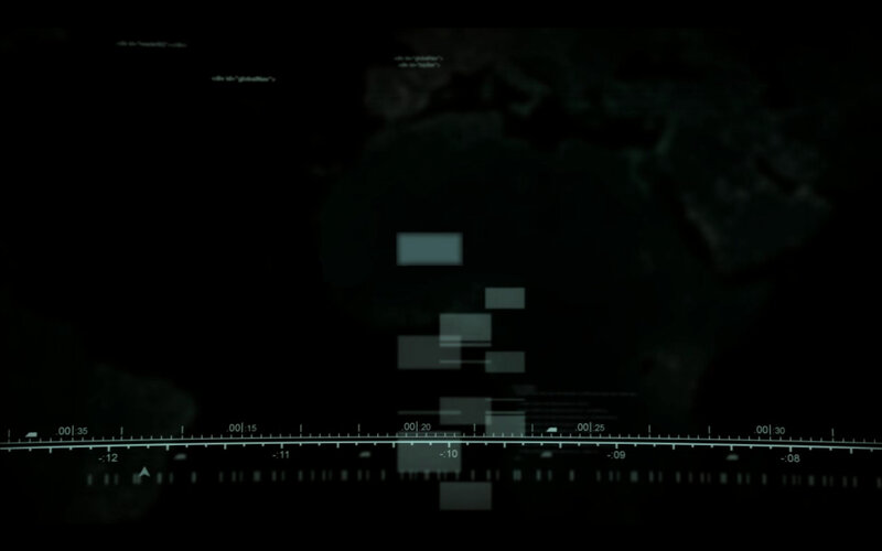 digital interface with timeline