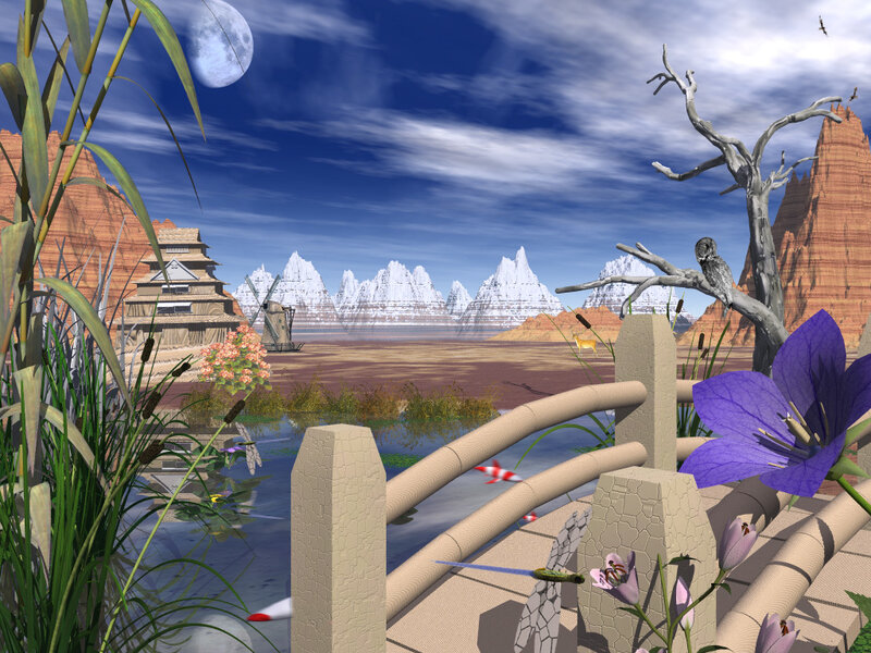 Digital Landscape Scene