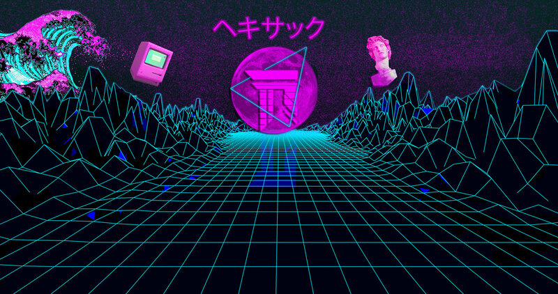 Digital Landscape with Wave