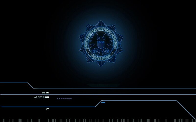 Digital Login Screen — Black