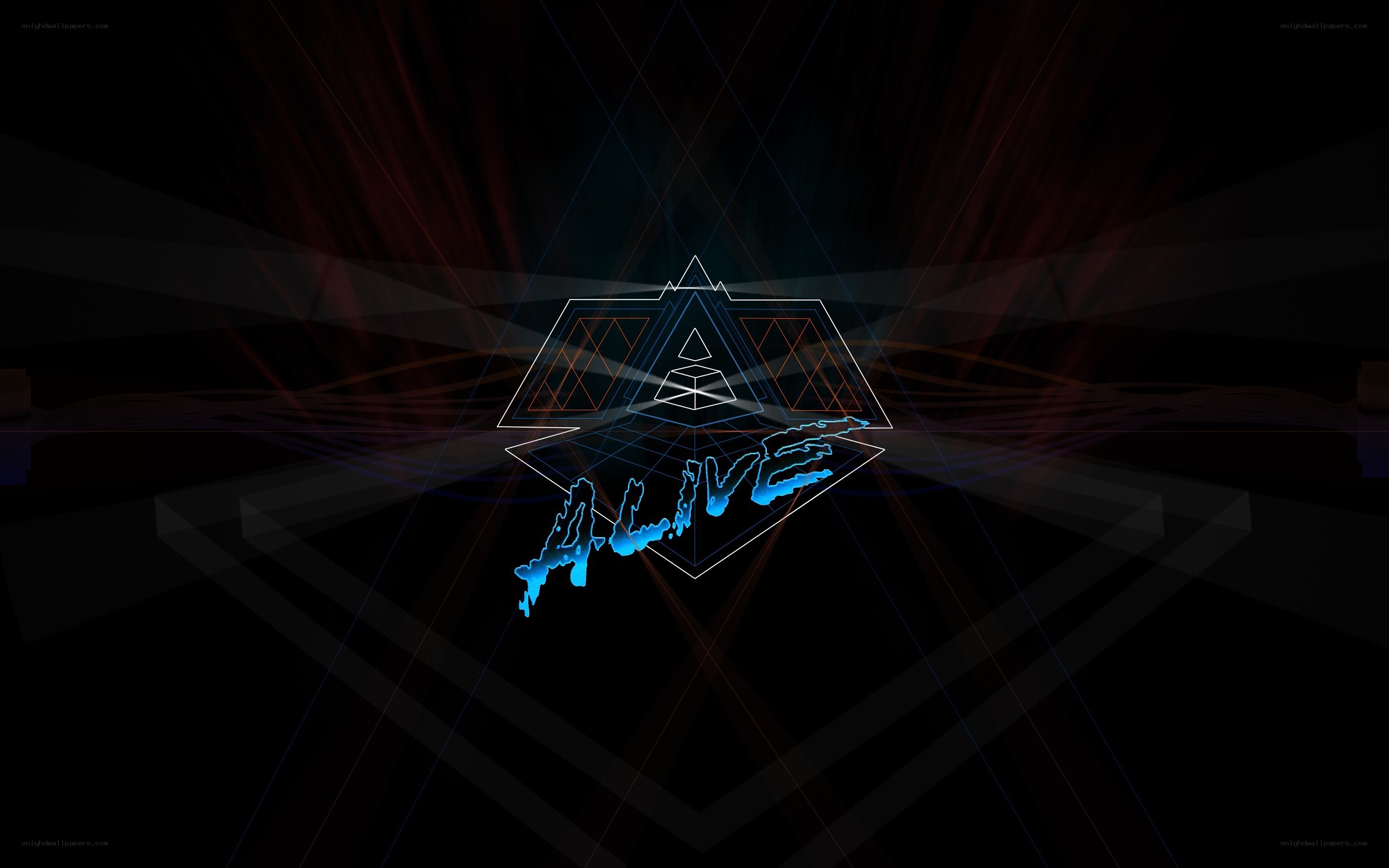 digital logo with glowing text