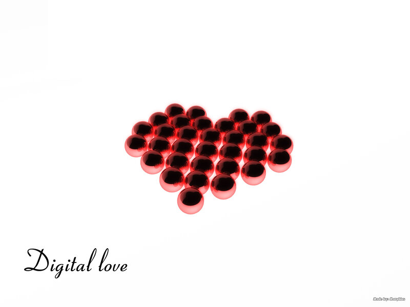 digital love heart