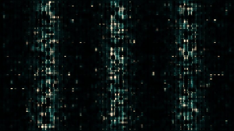 Digital Matrix Code — Black, Dark, Abstract