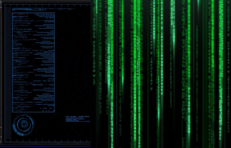 Digital Matrix Code — Black, Technological