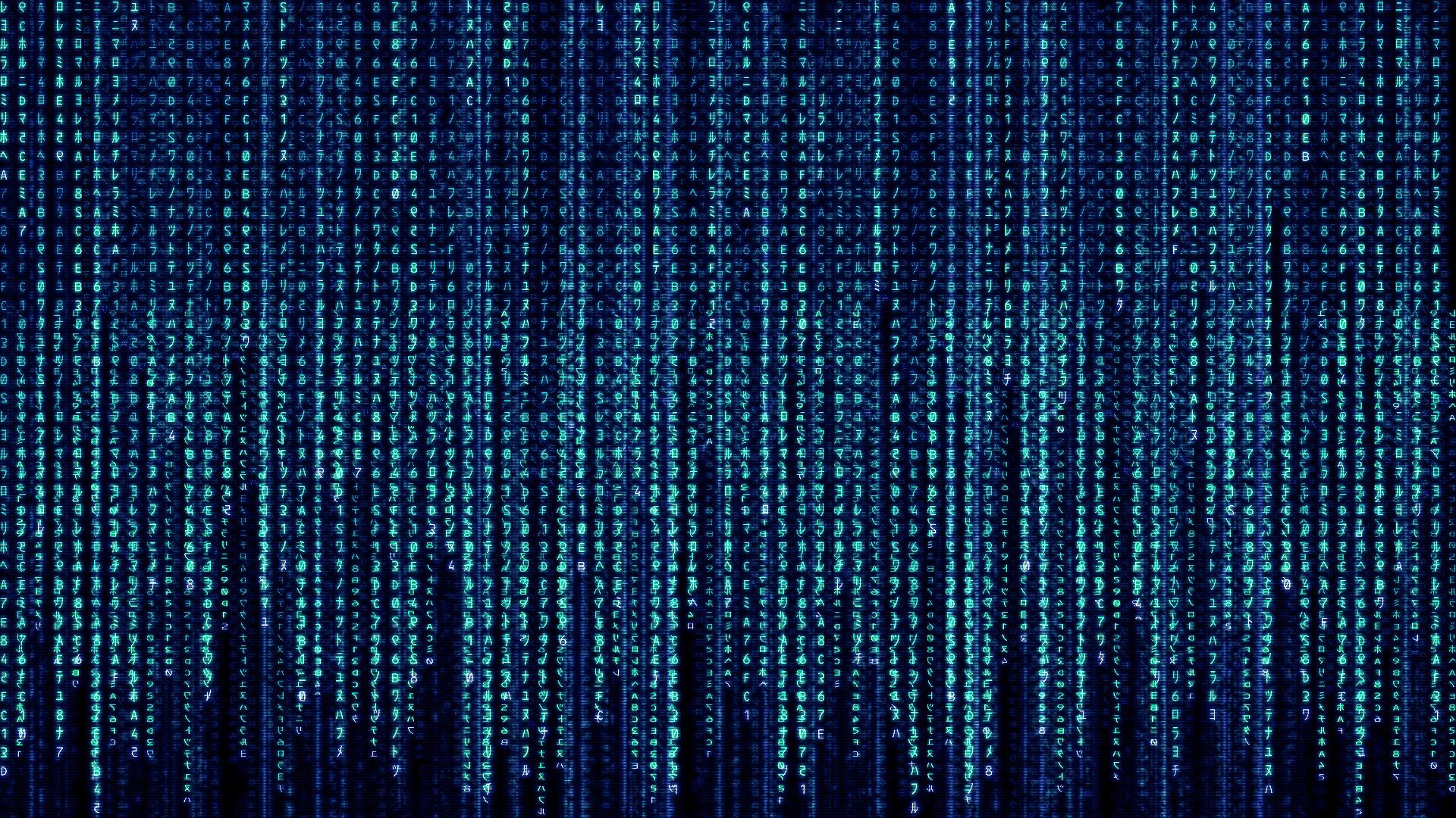 digital matrix code rain