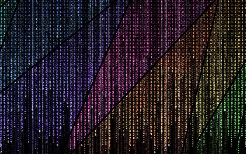 Digital Matrix Code Rain — Green, Dramatic