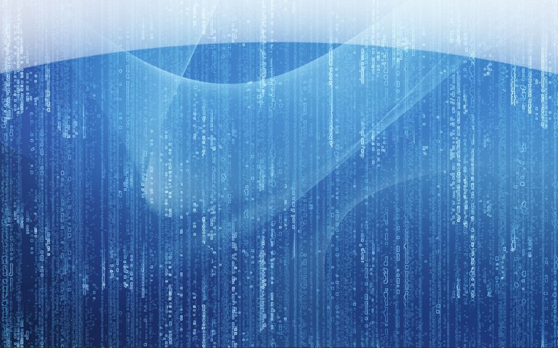 digital matrix code rain