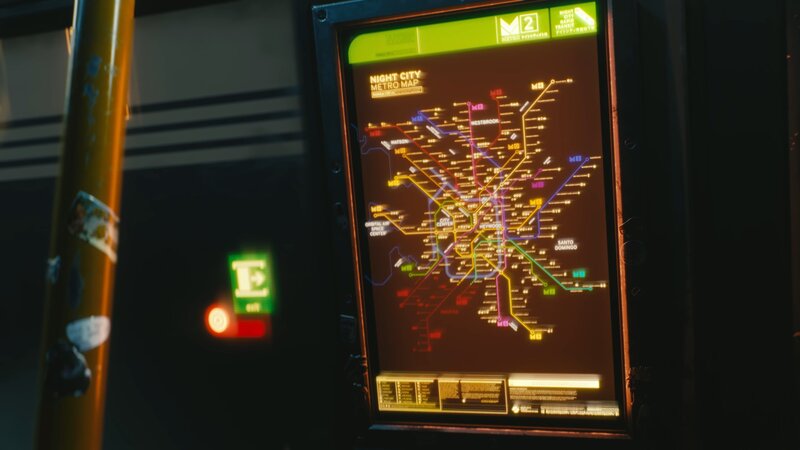 Digital Metro Map Display