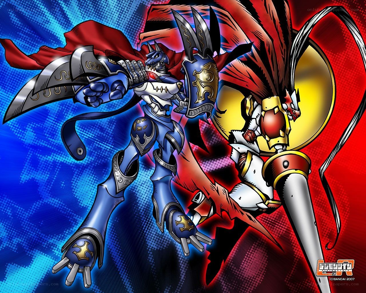 Digital monster battle art