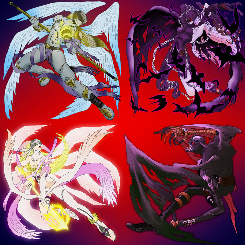 Digital monster quartet
