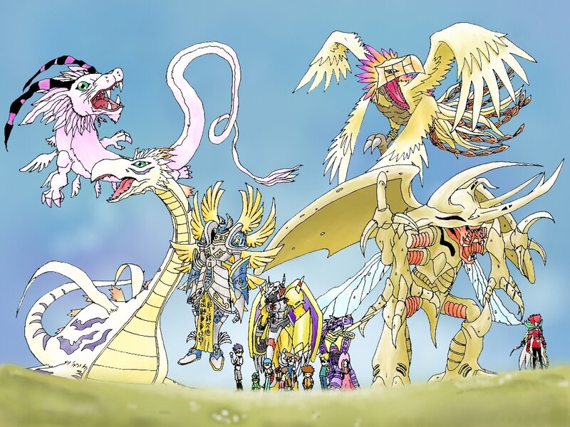 Digital monsters gathering