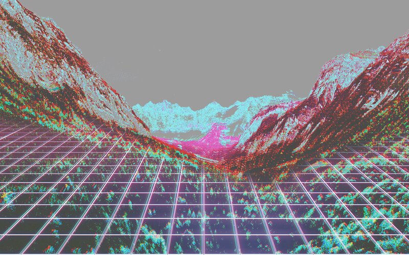 Digital Mountain Landscape